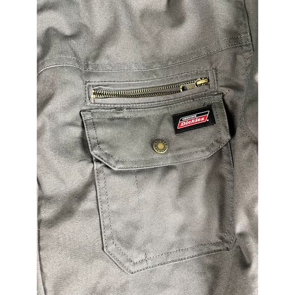Dickies Sherpa Lined Hooded Work Jacket Gray Size Large L 42-44 Excellent - Picture 8 of 12